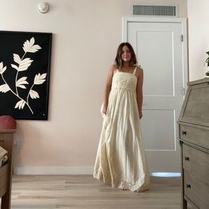 Vintage Eyelet Maxi Dress